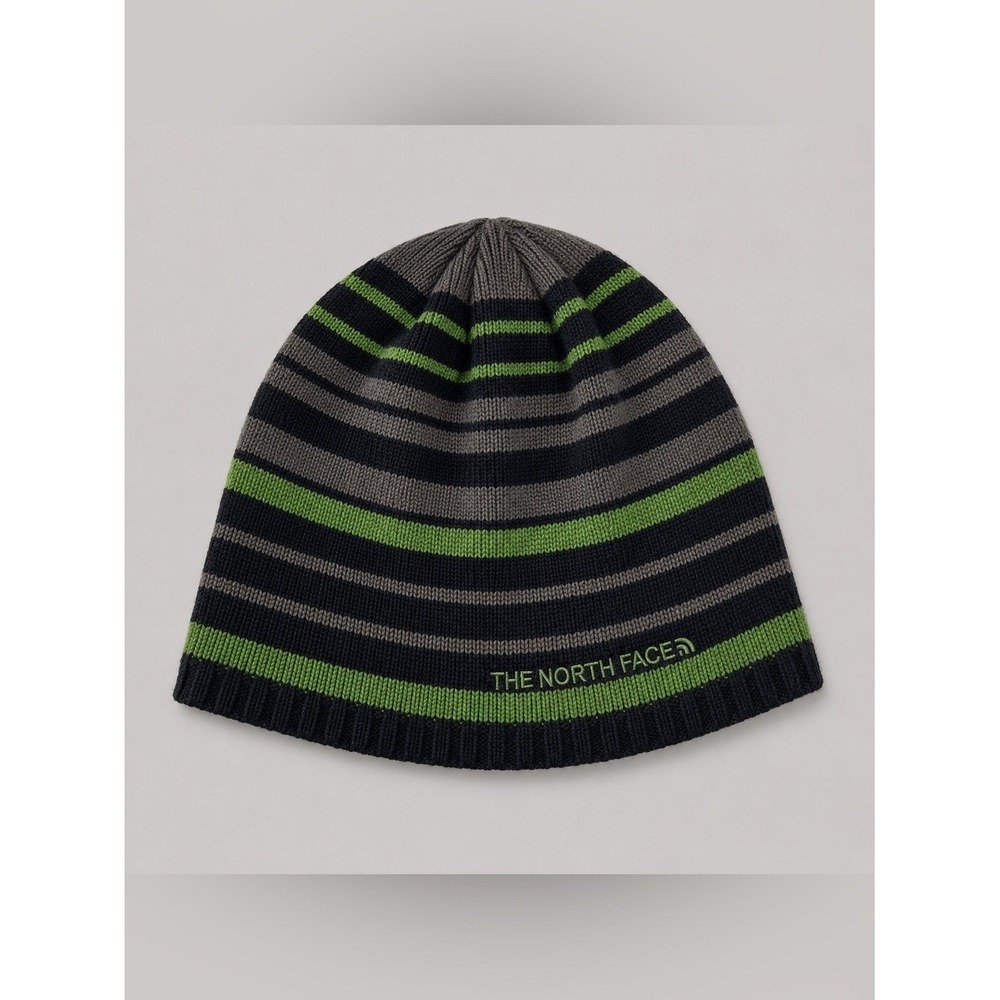 The North Face Youth Beanie Hat Medium Striped Outdoors Streetwear